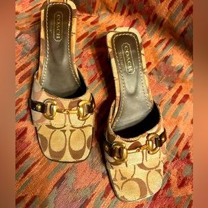 Size 7 Coach Slip-on Sandals